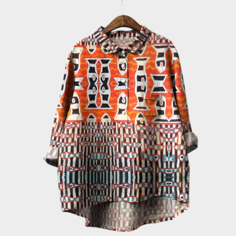 Siara — Blouse Femme Elegante Sheep, Print 1 Pour Style Confirme