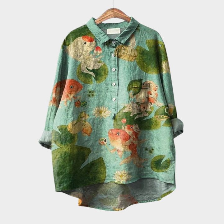 Siara — Blouse Femme Elegante Sheep, Print 1 Pour Style Confirme