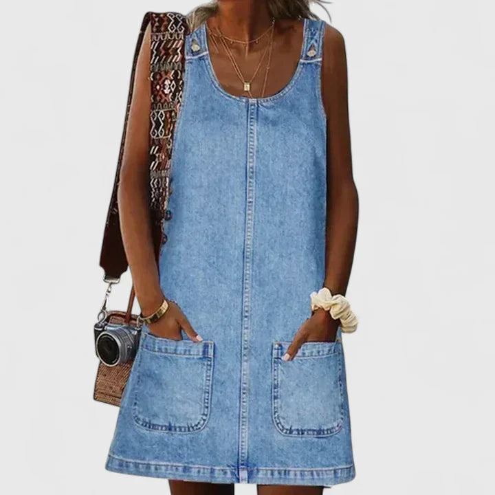 Olyssian — Robe Femme Confortable Bleue Pour Serenite et Style Quotidien