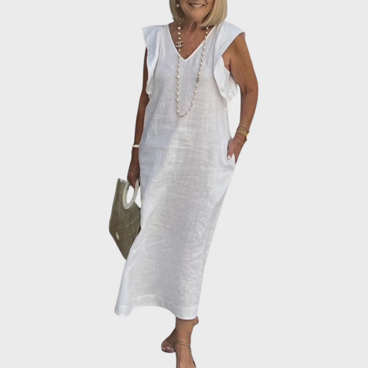 Alexis — Robe Femme Elegante Bleu Fonce, Noire, Kaki Pour Style Confirme