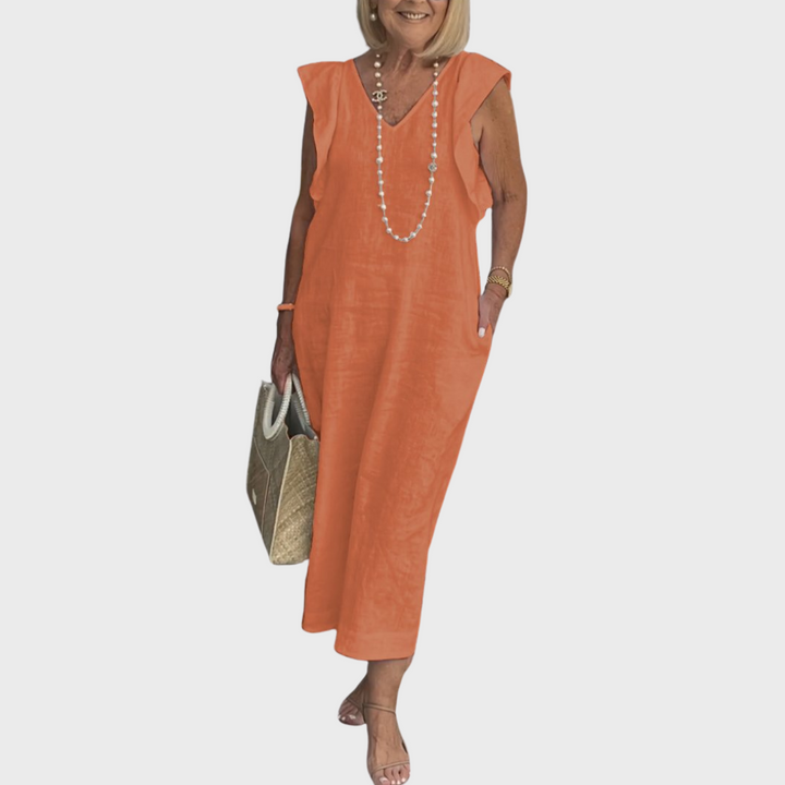 Alexis — Robe Femme Elegante Bleu Fonce, Noire, Kaki Pour Style Confirme