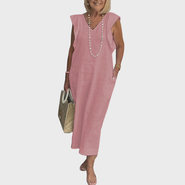Alexis — Robe Femme Elegante Bleu Fonce, Noire, Kaki Pour Style Confirme