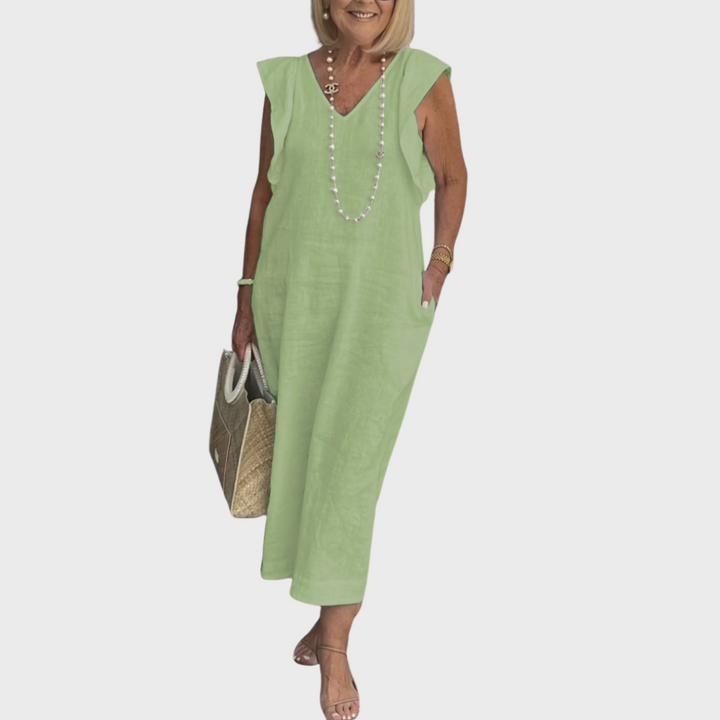 Alexis — Robe Femme Elegante Bleu Fonce, Noire, Kaki Pour Style Confirme