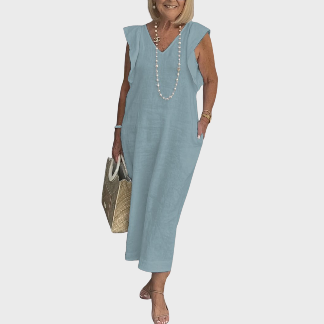 Alexis — Robe Femme Elegante Bleu Fonce, Noire, Kaki Pour Style Confirme