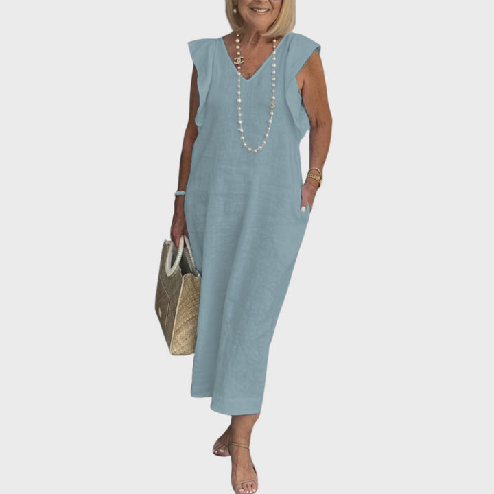 Alexis — Robe Femme Elegante Bleu Fonce, Noire, Kaki Pour Style Confirme