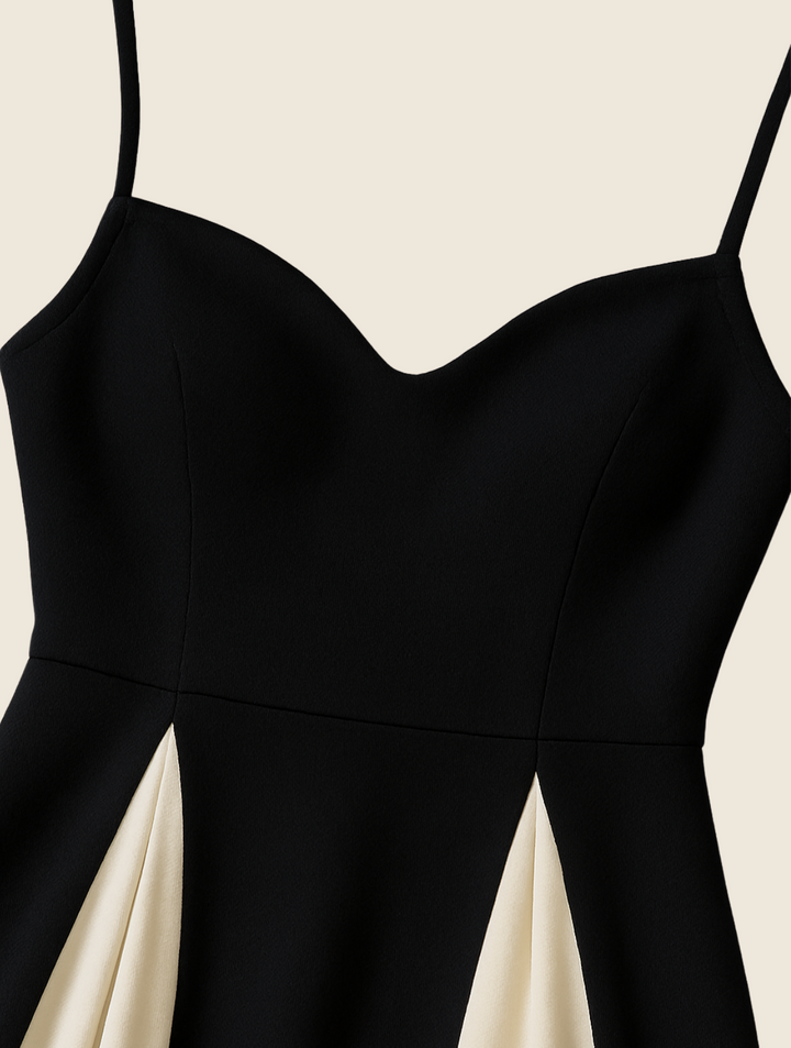 Grace — Robe Mariage Invitee Formelle Maxi Noire Elegante