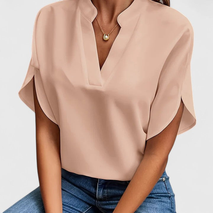 Klea — Blouse Femme Elegante Jaune, Bleue Pour Style Confirme