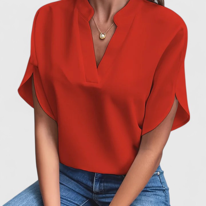 Klea — Blouse Femme Elegante Jaune, Bleue Pour Style Confirme