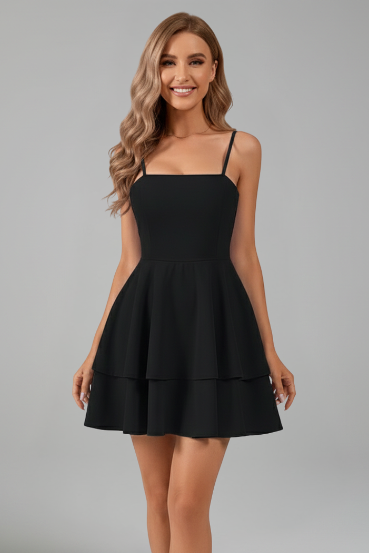 Madison — Robe Femme Elegante Noire, Bleu Ciel, Light Green Pour Style Confirme