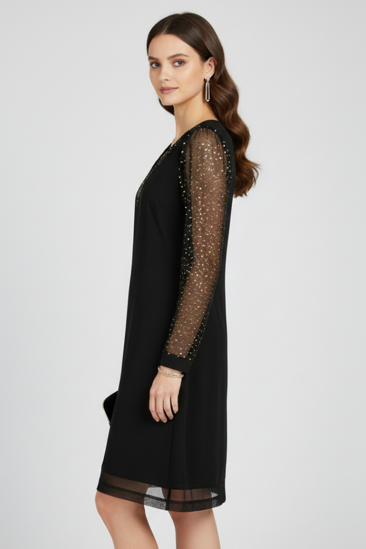 Madison — Robe Femme Elegante Noire Pour Style Confirme