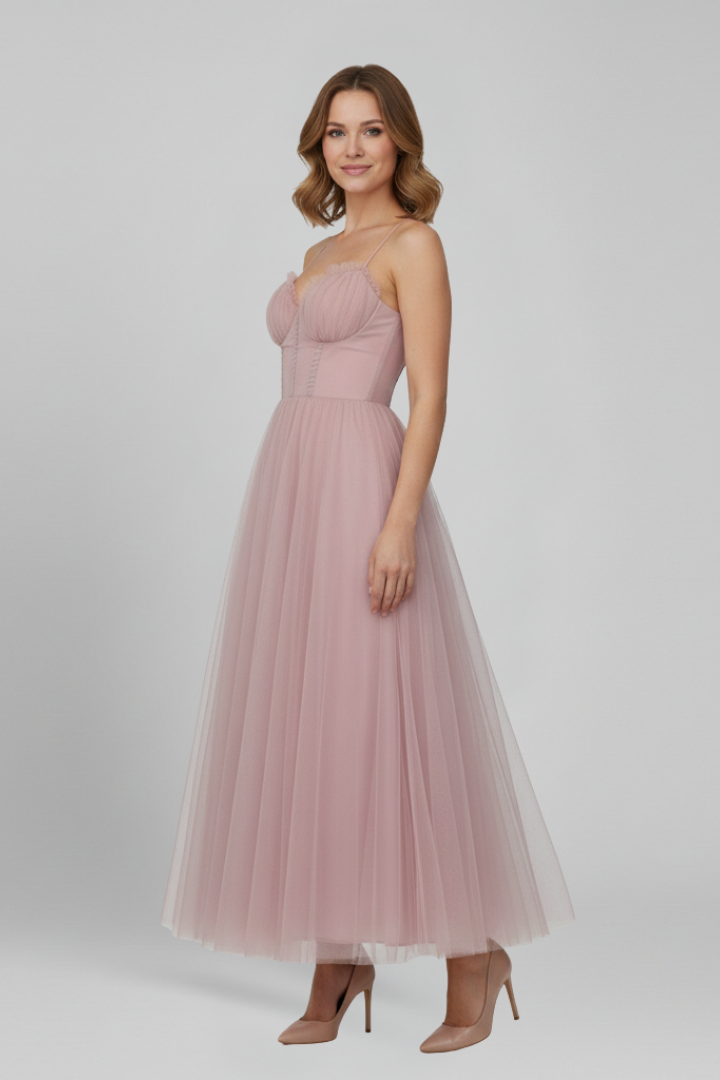 Grace — Robe Femme Elegante Noire, Marron, Rose Pour Style Confirme