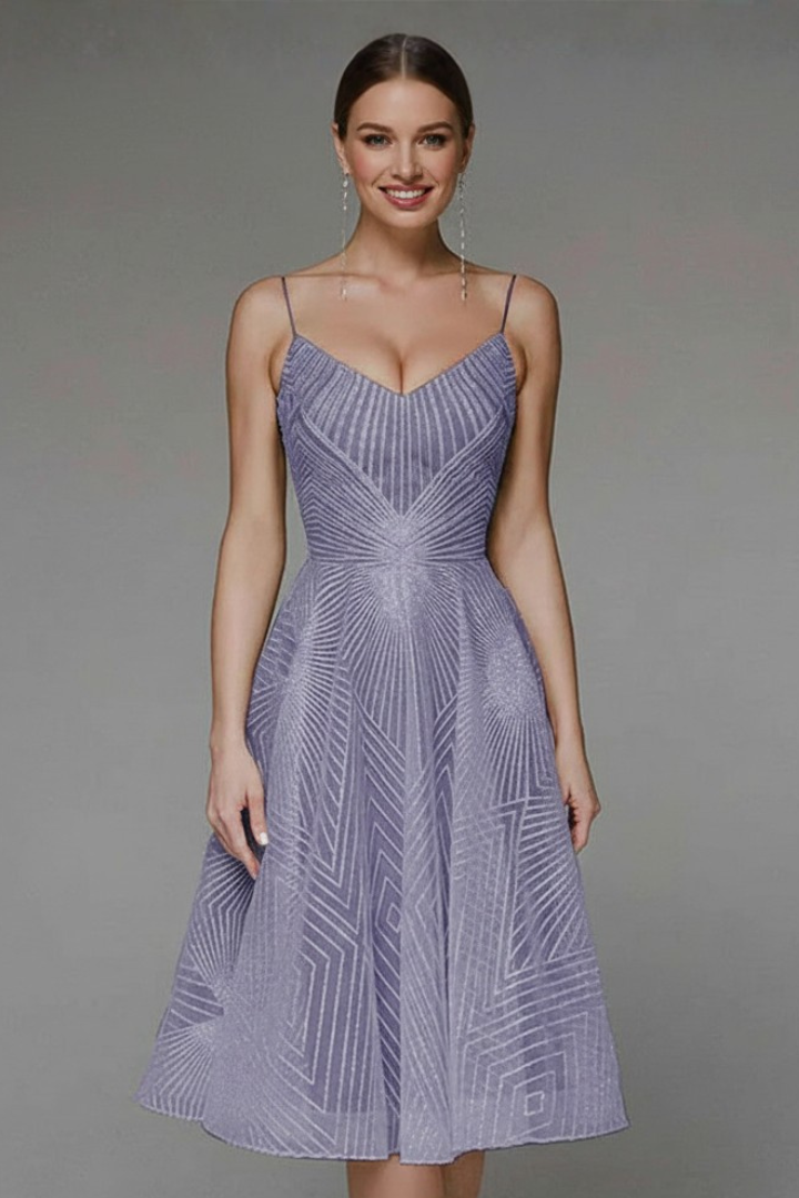 Faith — Robe Midi Bretelles Fines Ligne-A Femme Blanche Verte Rouge Violette