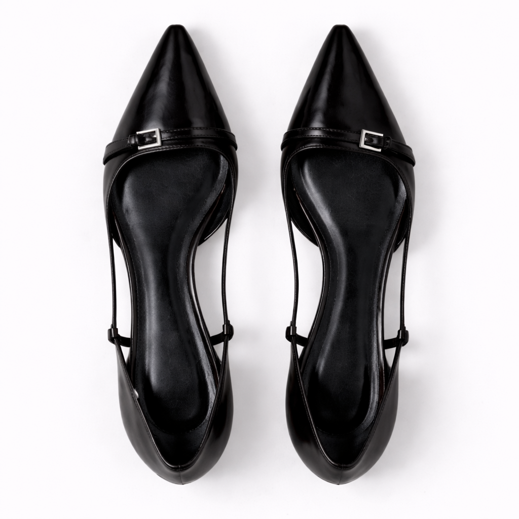 Escarpins Slingback Vernis Femme | Bout Pointu Chaussure Orthopédique Moderne