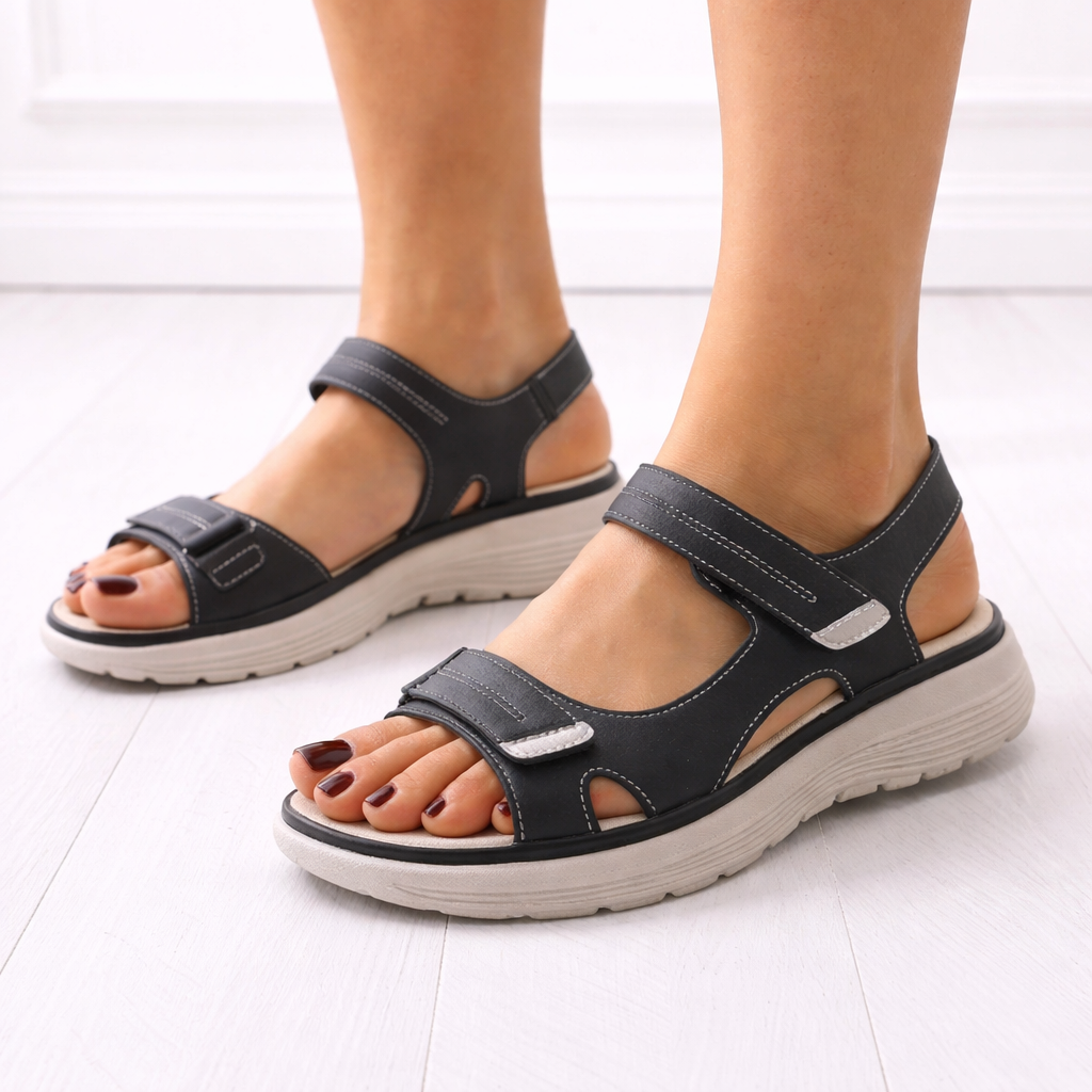 Sandales Orthopédiques Plateformes Femme Réglables | Soutien Quotidien