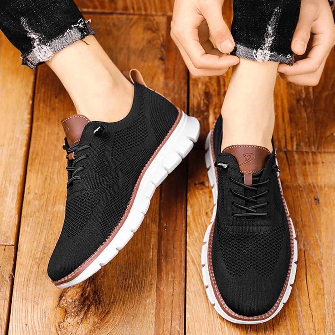 Paolo | Baskets Tricot Lacets Homme | Marche Confortables