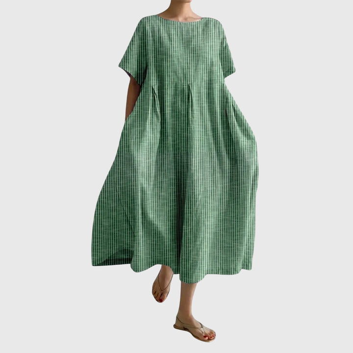 Isabell — Robe Longue Casual Femme Verte Rouge Bleue Violette Pour Quotidien Libre