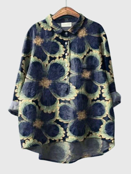 Valeria — Blouse Femme Florale Floral Print 2, Floral Print 7 Pour Style Confirme