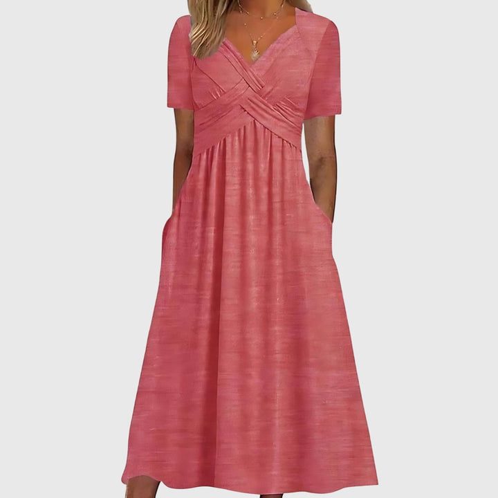 Viola — Robe Midi Gainante Ventre Plat