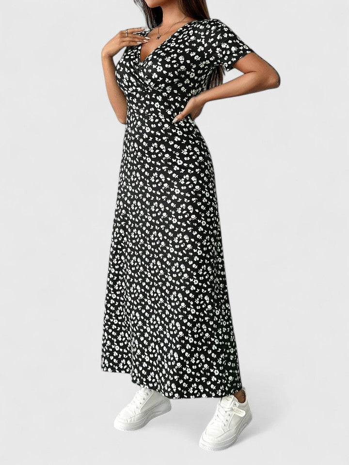 Yulivette — Robe Femme Elegante Noire, Bleu Marine, Rouge Pour Style Confirme