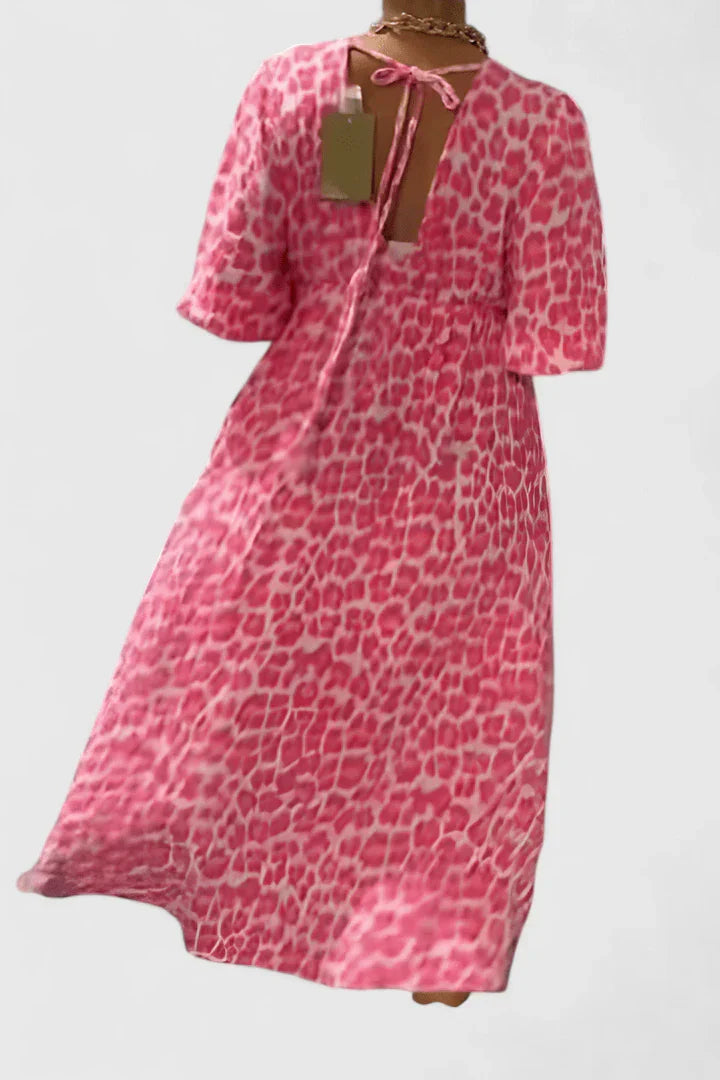 Hyssarah — Robe Femme Elegante Blanche, Verte, Rose Pour Style Confirme