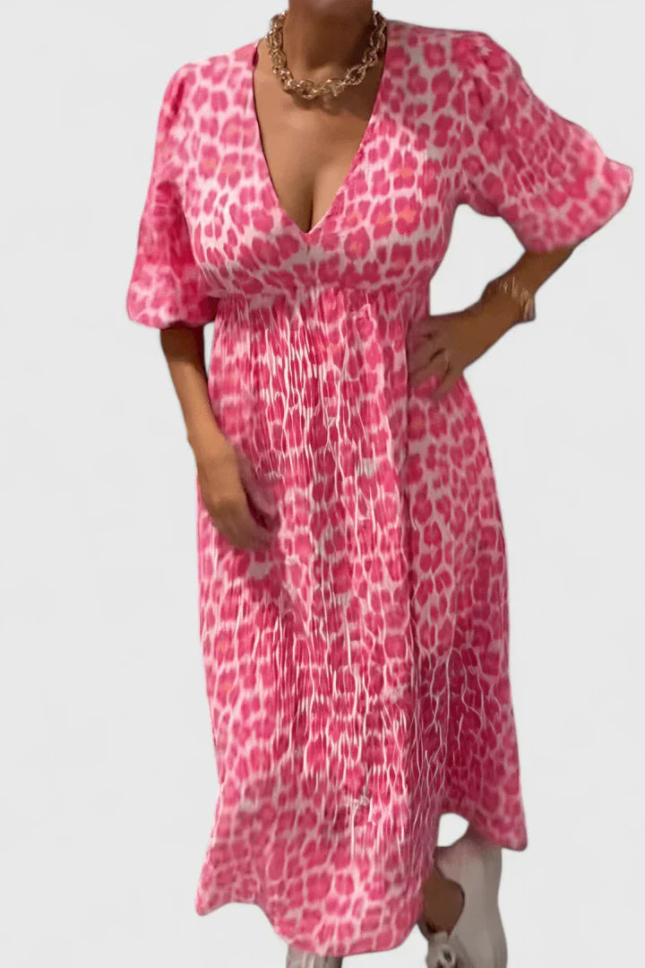 Hyssarah — Robe Femme Elegante Blanche, Verte, Rose Pour Style Confirme