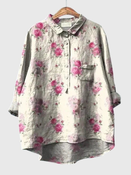 Valeria — Blouse Femme Florale Floral Print 2, Floral Print 7 Pour Style Confirme