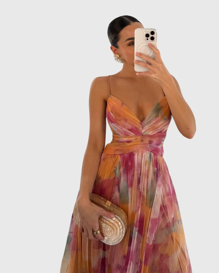 Giselle — La Robe Maxi Florale Qui Explose de Vie