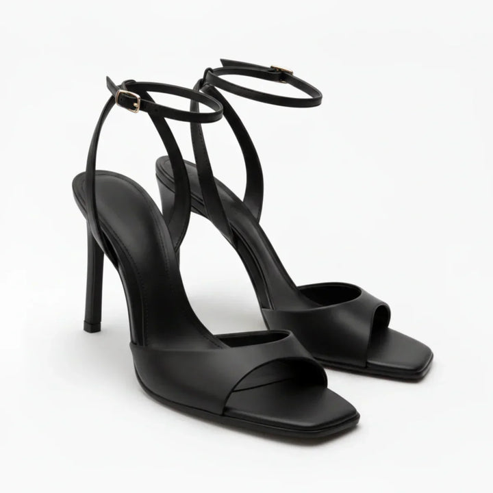 Sandales Hauts Talons Bout Carré Bride Cheville Femme | Été Élégant