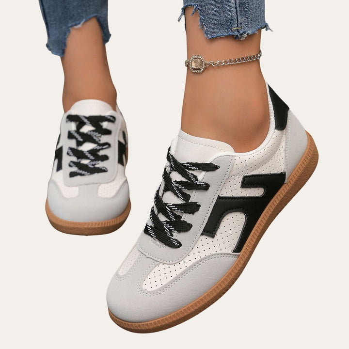 Coralie | Baskets Casual Lacets Femme | Confortables Marche