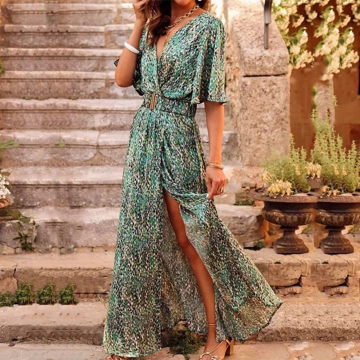 Chloe — Robe Femme Boho Noire, Verte Pour Style Confirme