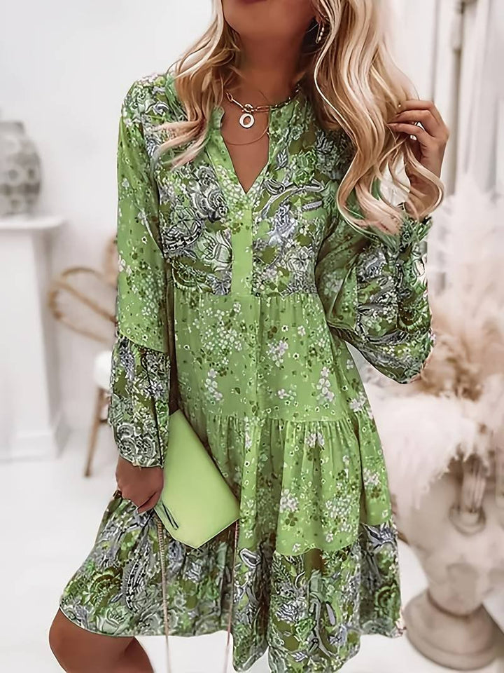 Scarlett — Robe Femme Boho Orange, Bleue, Verte Pour Style Confirme