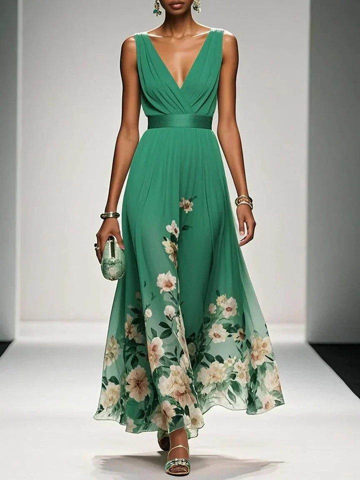 Isabella — Robe Mariage Invitee Florale Imprimee Maxi Chic