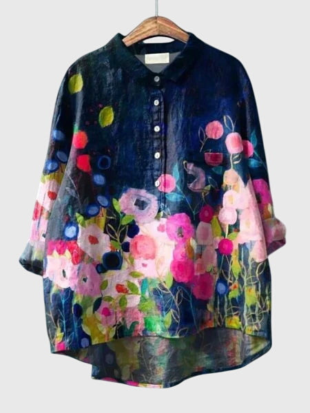 Valeria — Blouse Femme Florale Floral Print 2, Floral Print 7 Pour Style Confirme