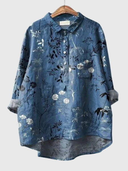 Valeria — Blouse Femme Florale Floral Print 2, Floral Print 7 Pour Style Confirme