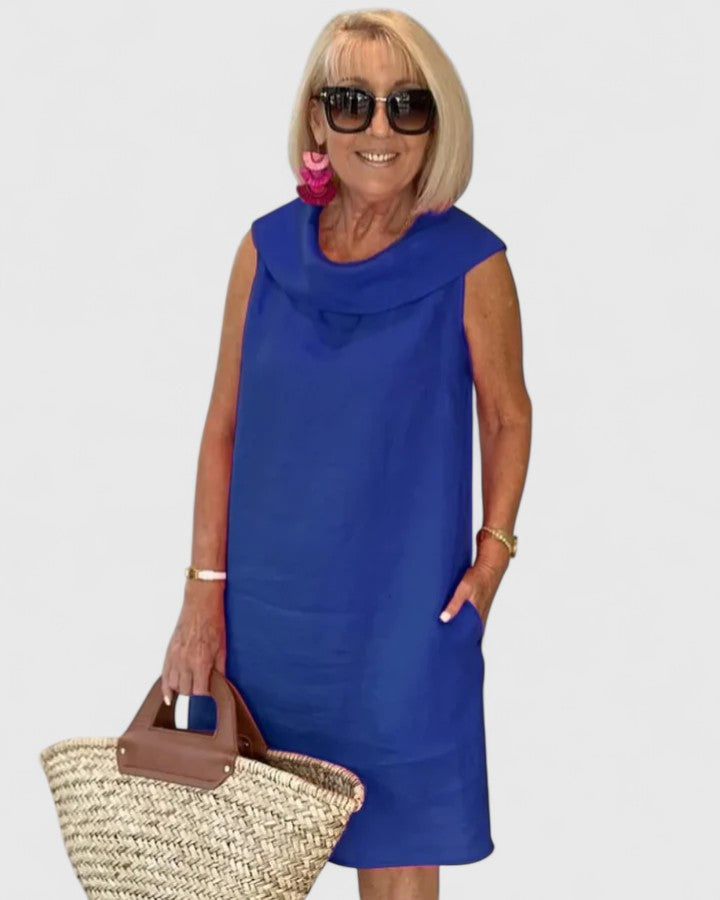 Kim — Robe Femme Élégante Rose Orange Bleue Jaune Tout en Couleurs