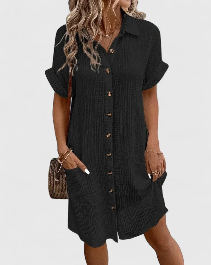 Gianelleza — Robe Midi Sophistiquée Femme Qui Arrête le Temps