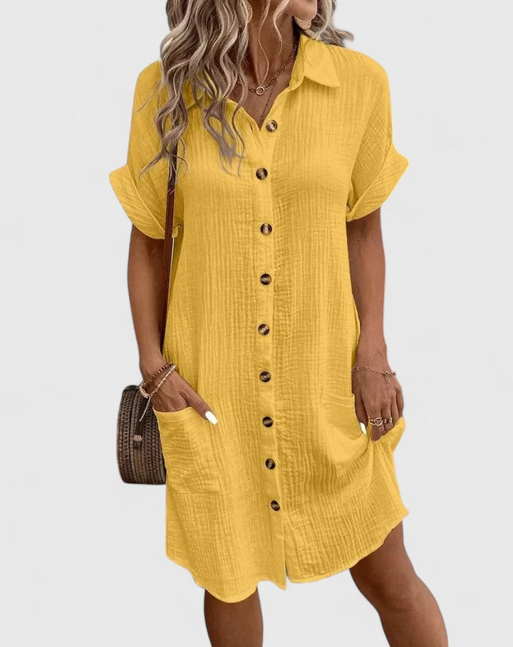Gianelleza — Robe Midi Sophistiquée Femme Qui Arrête le Temps