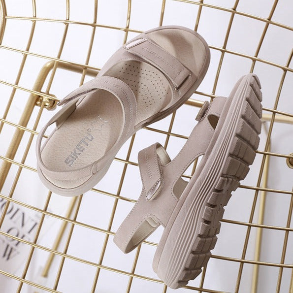 Donatella | Sandales Plates Orthopédiques Brides Femme | Soutien Confort