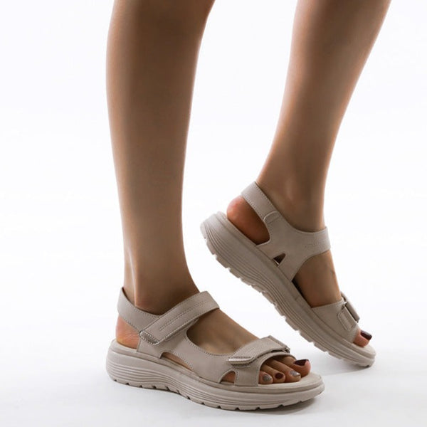 Donatella | Sandales Plates Orthopédiques Brides Femme | Soutien Confort