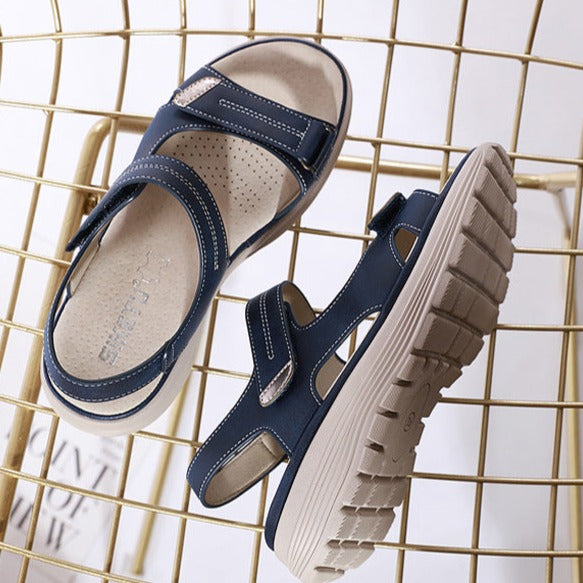 Donatella | Sandales Plates Orthopédiques Brides Femme | Soutien Confort
