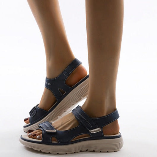 Donatella | Sandales Plates Orthopédiques Brides Femme | Soutien Confort