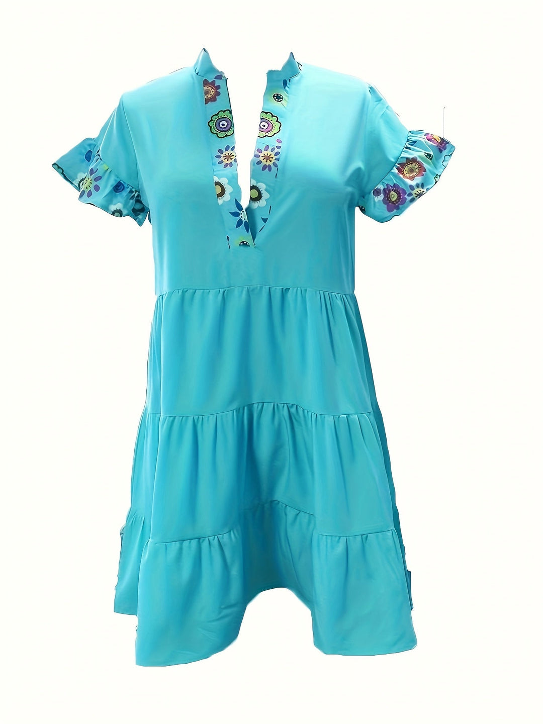 Danielle — Robe Femme Boho Bleue Pour Style Confirme