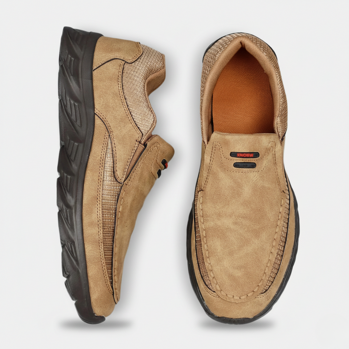 Stellan | Mocassins Hybrides Nubuck Homme | Légères Marche Confort