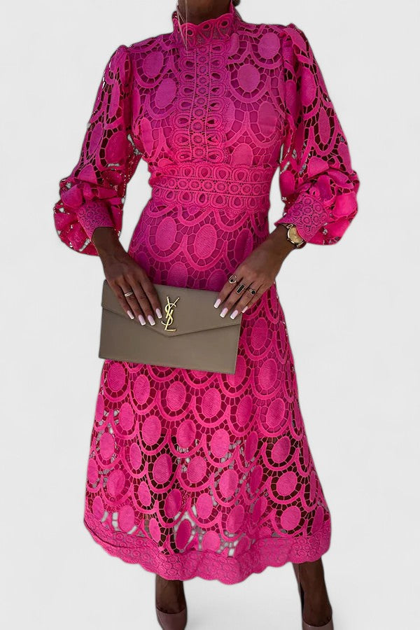 Kryzandra — Robe Femme Élégante Rose Noire Blanche Pour Femme Lumineuse