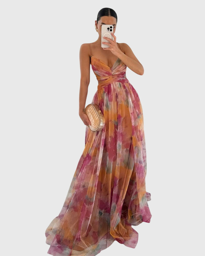 Giselle — La Robe Maxi Florale Qui Explose de Vie