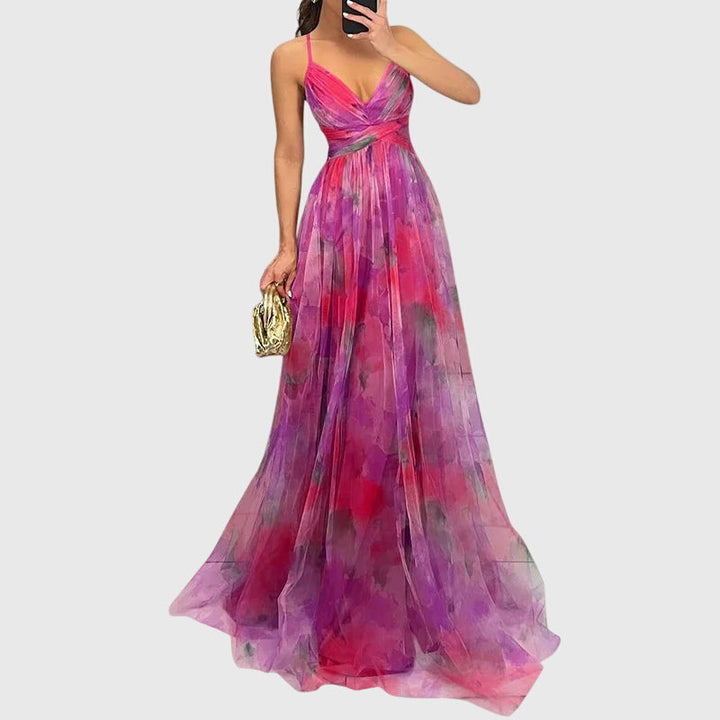 Giselle — La Robe Maxi Florale Qui Explose de Vie