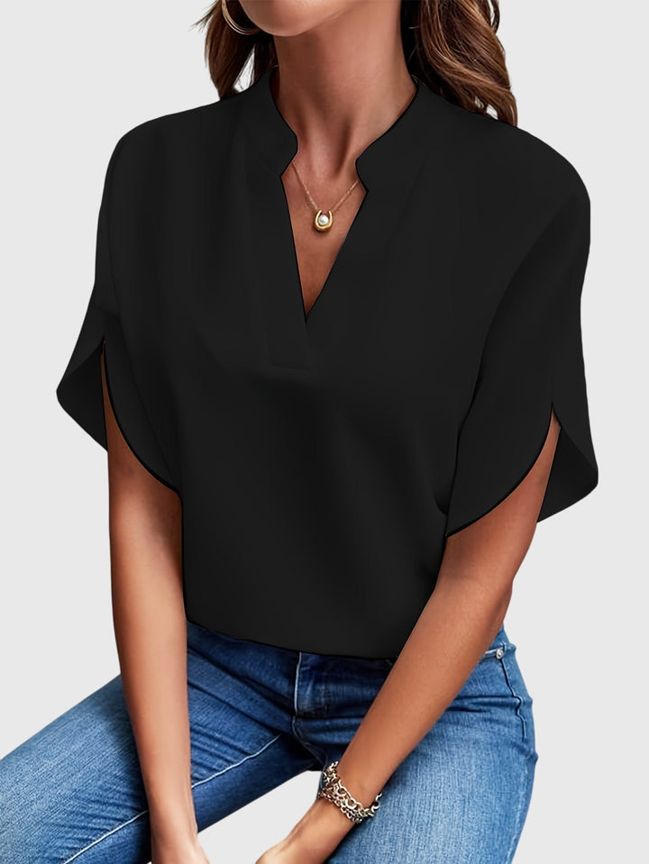 Kristie — Blouse Femme Elegante Jaune, Bleue Pour Style Confirme