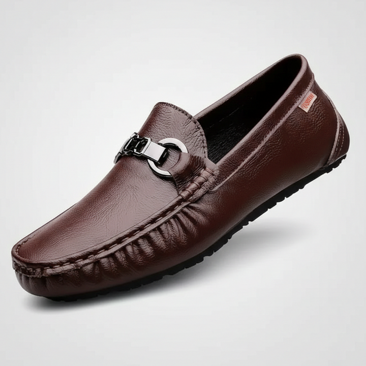 Alessio | Mocassins Conduite Cuir Grainé Homme | Confort