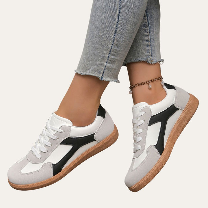 Coralie | Baskets Casual Lacets Femme | Confortables Marche