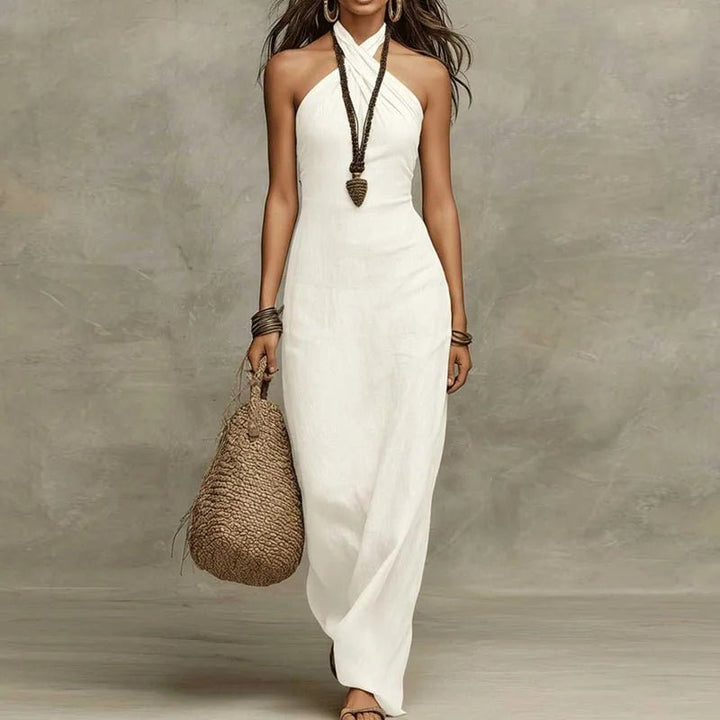 Evelyn — Robe Femme Boho Bleu Fonce, Noire, Blanche Pour Style Confirme